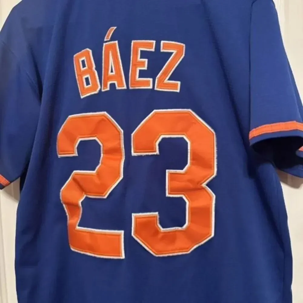 New York Mets Javier Baez Size Men’s Medium Nike Genuine MLB Jersey